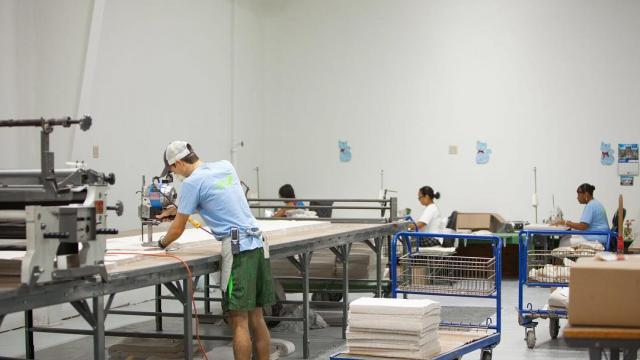 Harris Pillow Supply facility photograph