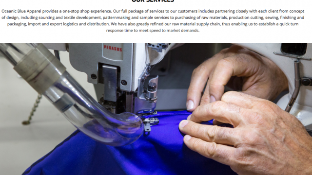 OCEANIC BLUE APPAREL facility photograph