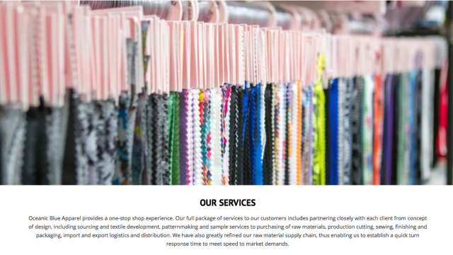 OCEANIC BLUE APPAREL facility photograph
