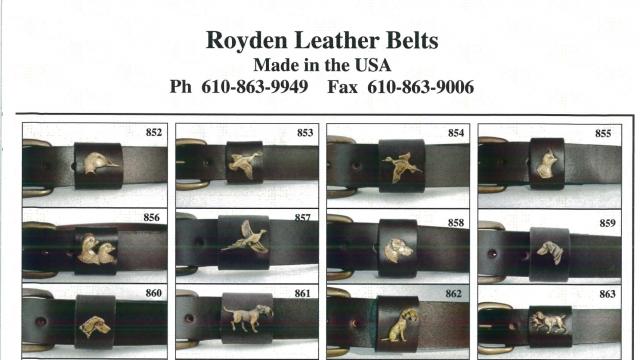 Royden Leather Belts facility photograph