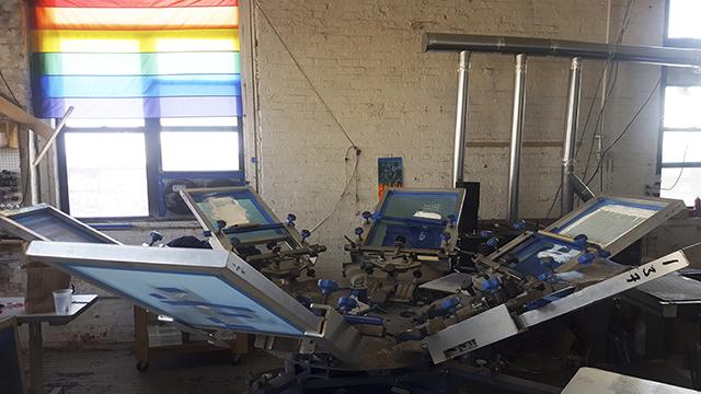 Kayrock Screenprinting facility photograph