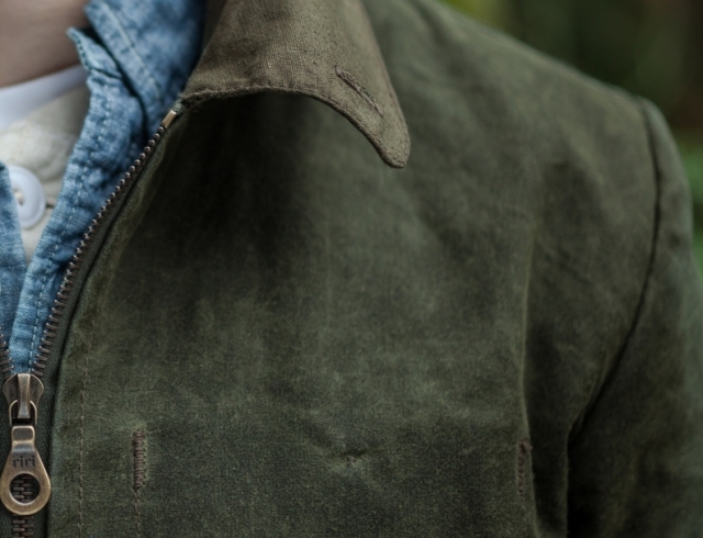 Waxed canvas /organic hemp cotton jacket