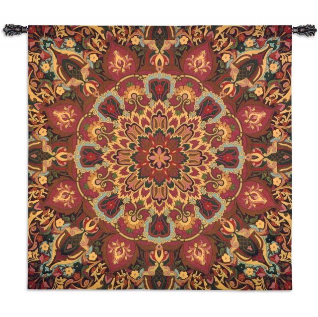 Rangoli Caramel - Woven Tapestry Wall Art Hanging