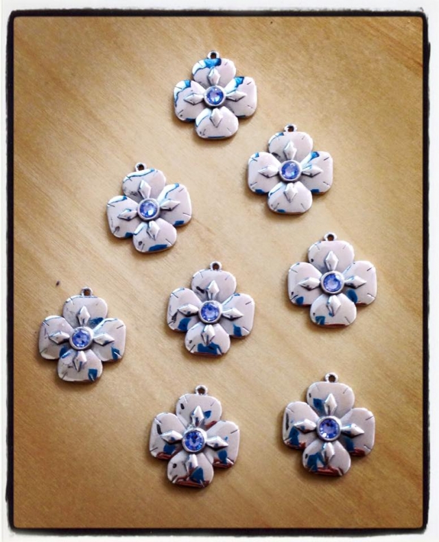 Custom Sterling Silver Daisy Charms