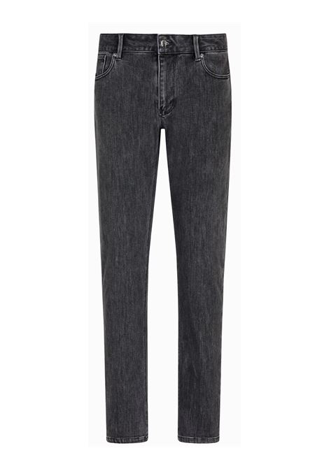 J06 slim fit jeans in stone wash stretch denim ARMANI | Jeans | EM000121-AF17494M8001