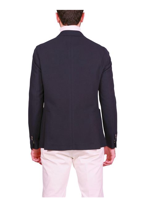 Blazer Monopetto in Tessuto Tecnico Blu Navy BHARNABA | Giacche | GKS101BLU