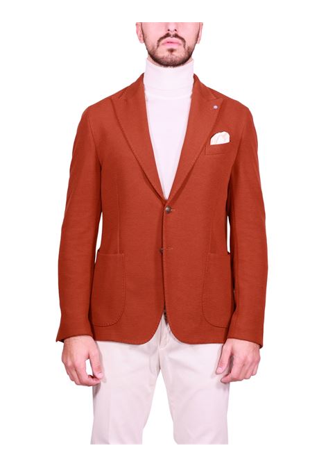 Blazer Monopetto in Tessuto Tecnico Ruggine BHARNABA | Giacche | GKS101RUGG