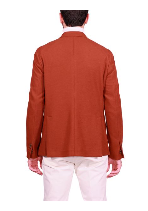 Blazer Monopetto in Tessuto Tecnico Ruggine BHARNABA | Giacche | GKS101RUGG