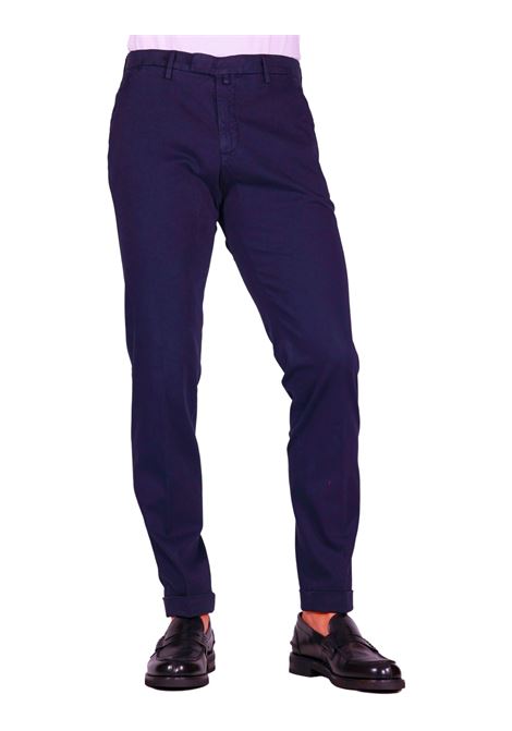 Pantalone Chino Slim Fit in Cotone Stretch Navy blu BRIGLIA | Pantaloni | BG03-40000911