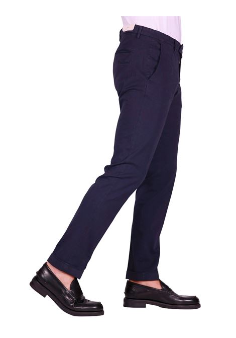 Pantalone Chino Slim Fit in Cotone Stretch Navy blu BRIGLIA | Pantaloni | BG03-40000911
