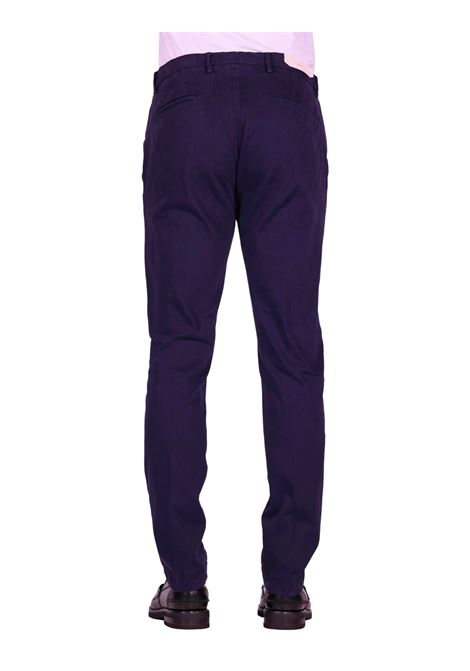 Pantalone BG04 | Chino Slim Fit in Cotone Stretch Blu BRIGLIA | Pantaloni | BG04-40000811
