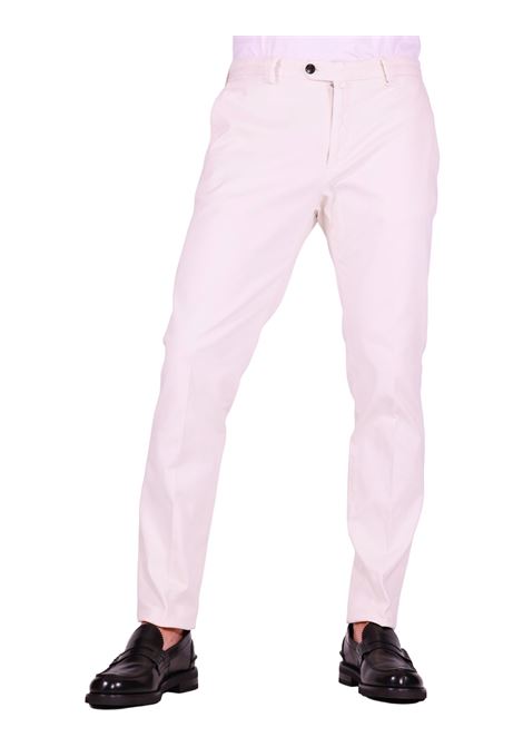Pantalone BG04 | Chino Slim Fit in Cotone Stretch Panna BRIGLIA | Pantaloni | BG04-400008130