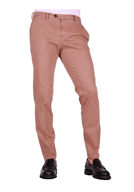Pantalone BG04 | Chino Slim Fit in Cotone Stretch Castoro BRIGLIA | Pantaloni | BG04-40000853
