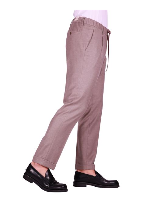 Pantalone Isola | Lana Comfort con Coulisse Castoro BRIGLIA | Pantaloni | ISOLAS-40012053
