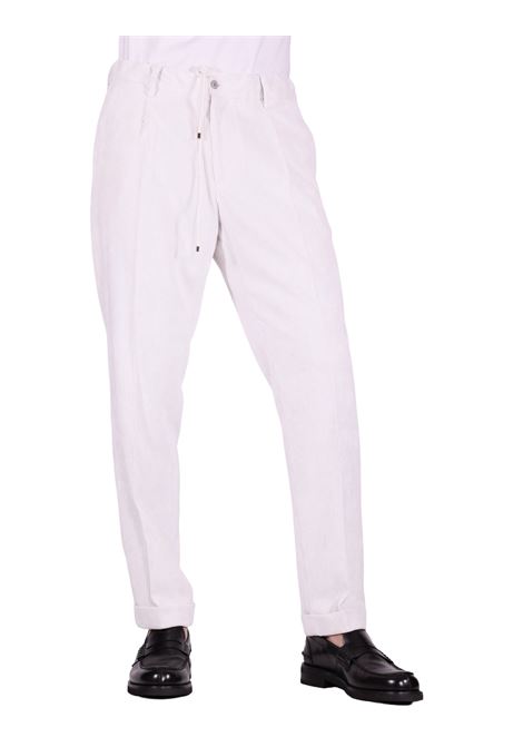 Pantalone Isola | Velluto a Coste con Coulisse Bianco BRIGLIA | Pantaloni | ISOLAS-400158120