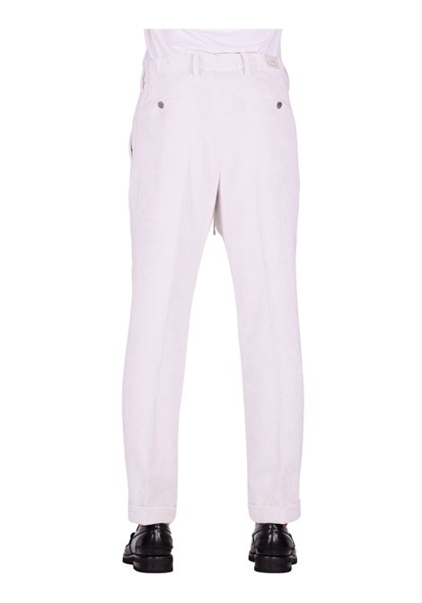 Pantalone Isola | Velluto a Coste con Coulisse Bianco BRIGLIA | Pantaloni | ISOLAS-400158120