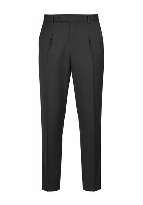 Pantalone Portobello | Sartoriale Easy Fit in lana grigio BRIGLIA | Pantaloni | PORTOB-40012080