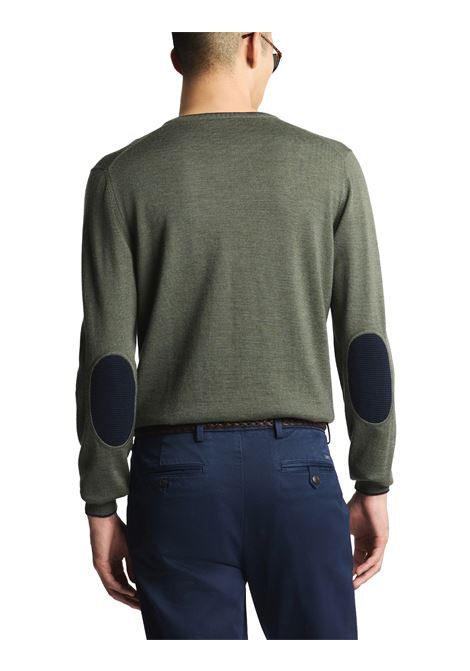 Pull Girocollo in Lana Verde FAY | Maglie | NMMC1512230WJF7C46