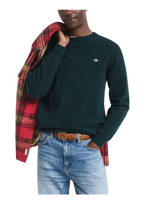 Crew neck sweater in fine lambswool GANT | Knitwear | 087211374