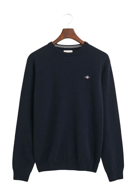 Crew neck sweater in fine lambswool GANT | Knitwear | 087211410