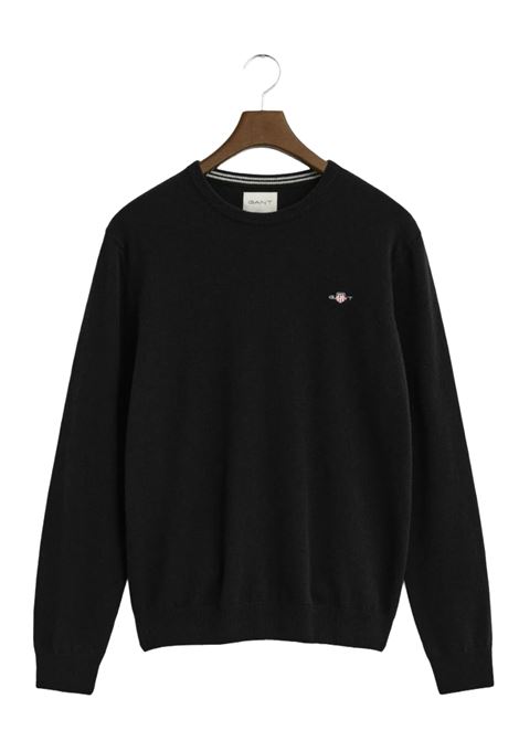 Crew neck sweater in fine lambswool GANT | Knitwear | 0872115
