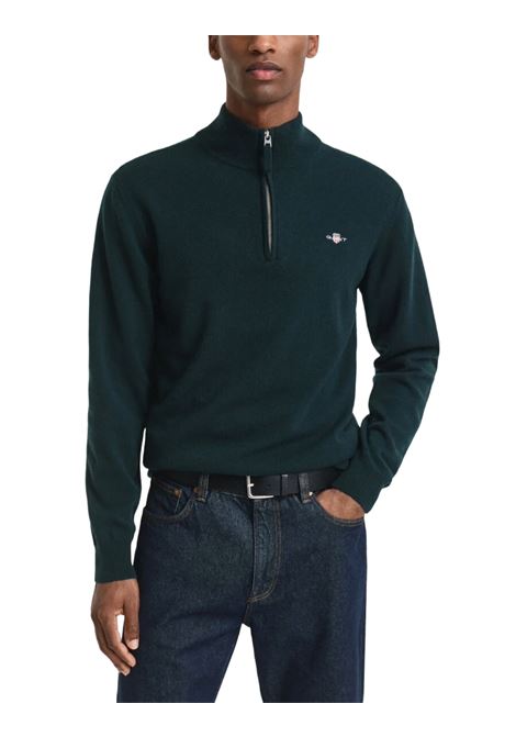 Sweater in very fine lambswool with short zip GANT | Knitwear | 087213374