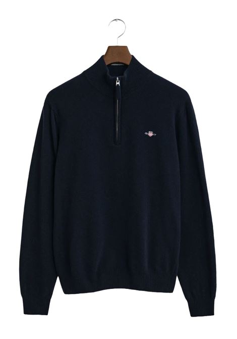Sweater in very fine lambswool with short zip GANT | Knitwear | 087213410