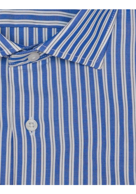 Camicia in 100% Cotone a Righe Larghe Blu LORI | Camicie | 120921
