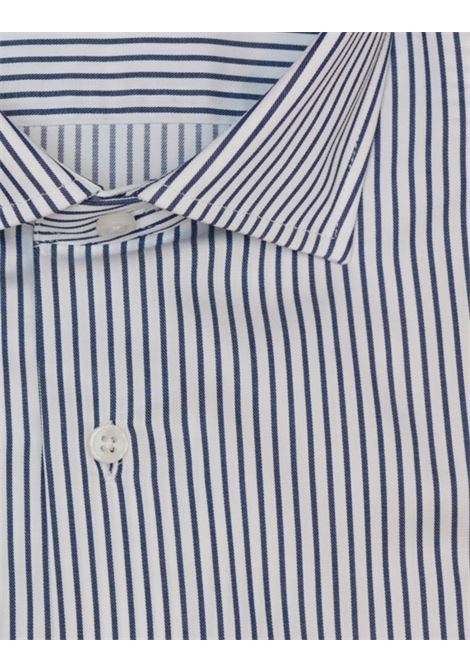 Camicia in 100% Cotone a Righe Blu Scuro LORI | Camicie | 2128