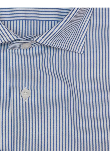 Camicia in 100% Cotone a Righe Medie Blu LORI | Camicie | 2129