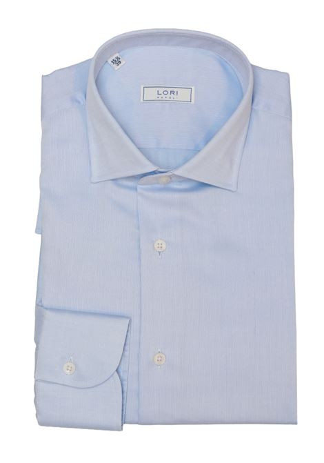 Camicia in 100% Cotone Trama Operata Azzurra LORI | Camicie | 2216