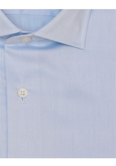Camicia in 100% Cotone Trama Operata Azzurra LORI | Camicie | 2216