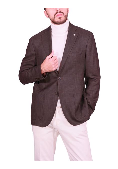 Blazer Monopetto Strutturato Marrone MANUEL RITZ | Giacche | 3932G2038-25362530