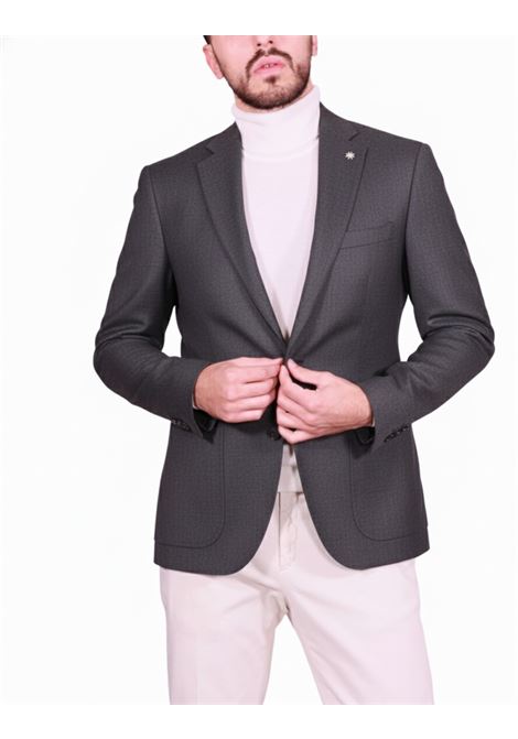 Blazer Monopetto Strutturato Grigio MANUEL RITZ | Giacche | 3932G2038-25362598