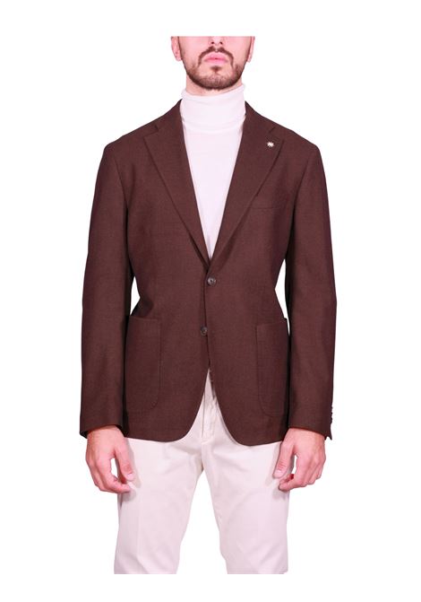 Blazer Monopetto in Misto Lana Comfort Marrone MANUEL RITZ | Giacche | 3932G2728-25360030