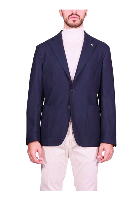Blazer Monopetto in Misto Lana Comfort Blu Navy MANUEL RITZ | Giacche | 3932G2728-25360089