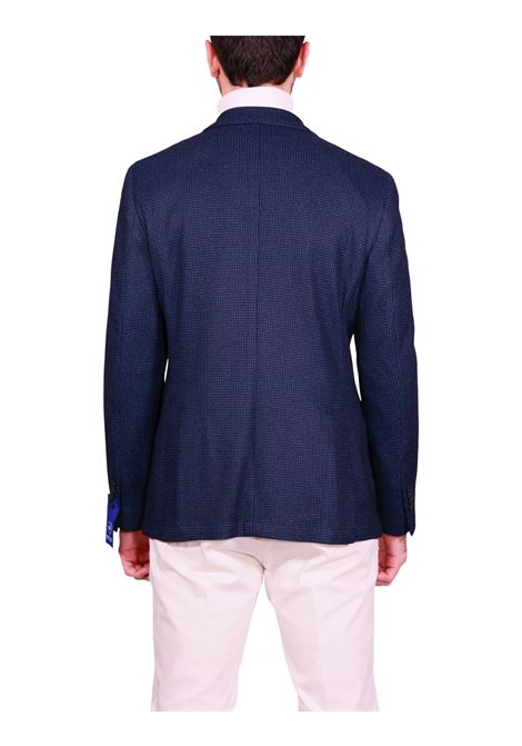 Blazer Monopetto Micro-Fantasia Blu MANUEL RITZ | Giacche | 3932G2900MC-25376289