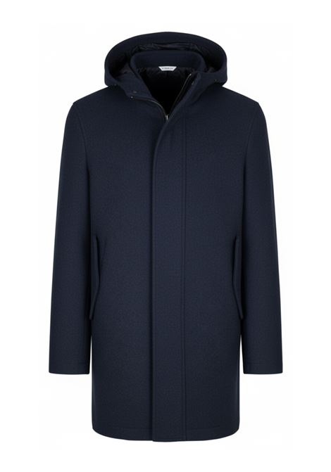 Parka panno misto lana blu MANUEL RITZ | Giubbini | 3932H8317FC-25373889