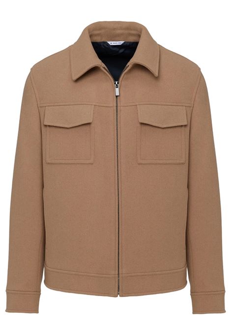 Giubbino panno misto lana beige MANUEL RITZ | Giubbini | 3932H8410C-25373824