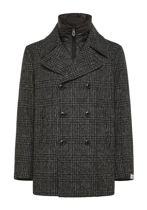 Pitloch Check grigioGiacca doppiopetto con pettorina staccabile PEUTEREY | Giubbini | PEU5594761
