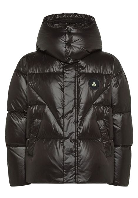 Thugger Lks neroPuffer jacket lucido con cappuccio PEUTEREY | Giubbini | PEX0178NER