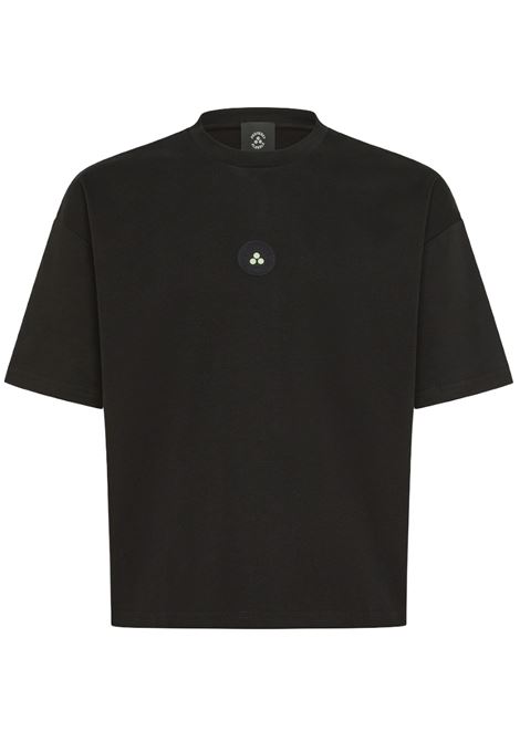 Olen FW 01 NeroT-shirt cropped in cotone PEUTEREY | T-Shirts | PEX0200NER