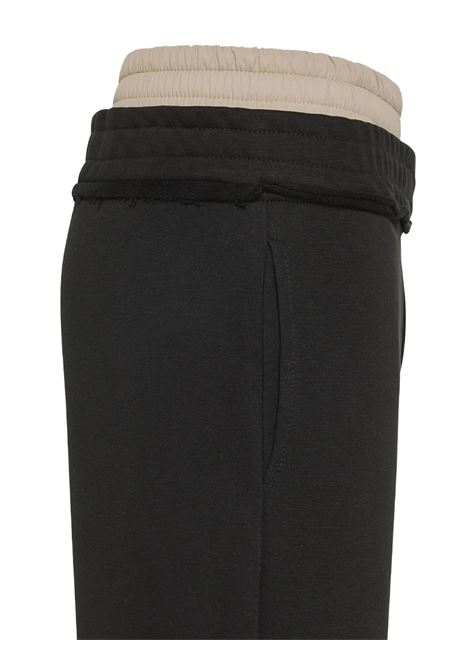 Monti Bmat neroJogger in felpa con vita doppia PEUTEREY | Trousers | PEX0202NERJU