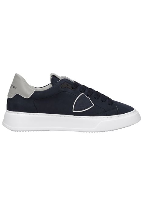 Temple Men's Sneakers, White, Blue, Grey PHILIPPE MODEL |  | BTLUNB26