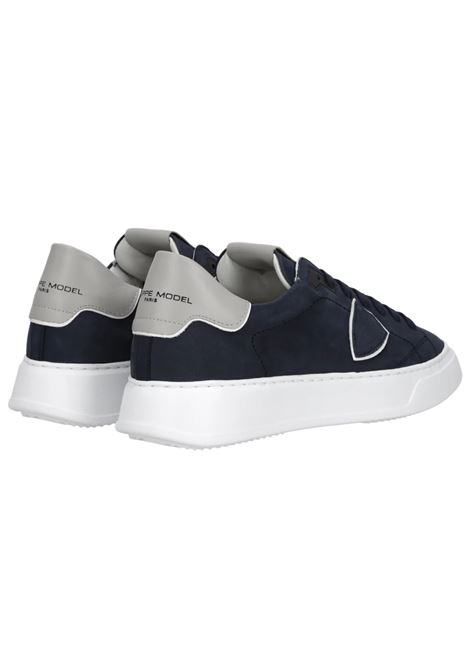 Temple Men's Sneakers, White, Blue, Grey PHILIPPE MODEL |  | BTLUNB26