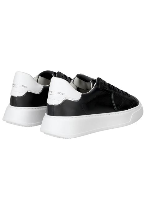 Temple low-top sneaker for men in black and white PHILIPPE MODEL |  | BTLUV002