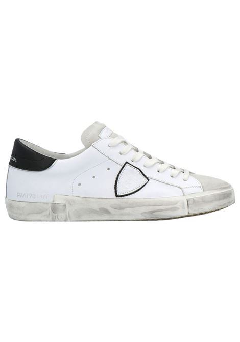 Prsx men's low-top sneaker in black and white PHILIPPE MODEL |  | PRLU1011