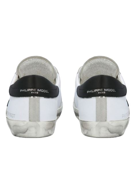 Prsx men's low-top sneaker in black and white PHILIPPE MODEL |  | PRLU1011