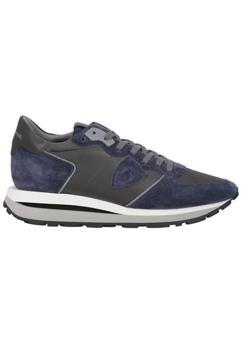 Tropez Haute Men's Sneakers Blue Grey PHILIPPE MODEL |  | TKLUXI05