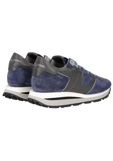 Tropez Haute Men's Sneakers Blue Grey PHILIPPE MODEL |  | TKLUXI05